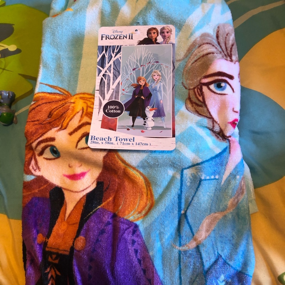 Frozen beach towel